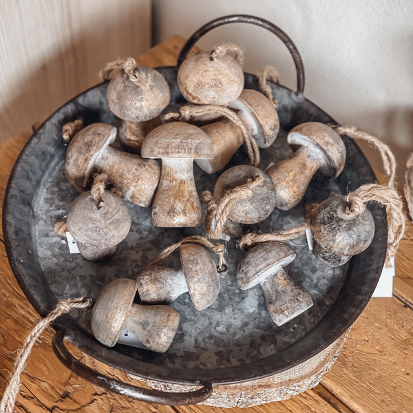 Holzanhänger Pilz - DekoEule- Onlineshop für Landhausdeko, Deko Landhausstil, Farmhausdeko, Landhausstil Deko