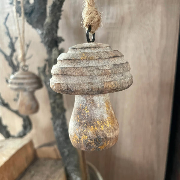 Holzpilz Klein - DekoEule- Onlineshop für Landhausdeko, Deko Landhausstil, Farmhausdeko, Landhausstil Deko