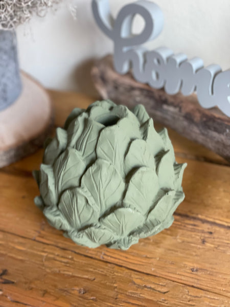Kerzenhalter Artischocke - DekoEule- Onlineshop für Landhausdeko, Deko Landhausstil, Farmhausdeko, Landhausstil Deko