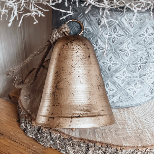goldene Glocke - DekoEule- Onlineshop für Landhausdeko, Deko Landhausstil, Farmhausdeko, Landhausstil Deko