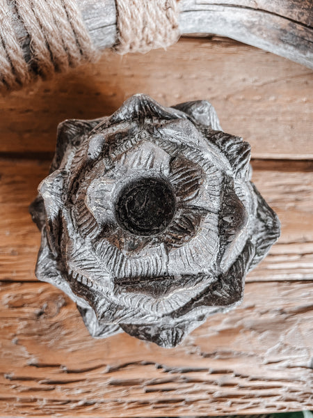 Kerzenhalter Artischocke Natur - DekoEule- Onlineshop für Landhausdeko, Deko Landhausstil, Farmhausdeko, Landhausstil Deko