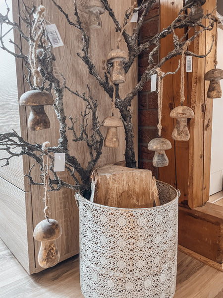 Holzanhänger Pilz - DekoEule- Onlineshop für Landhausdeko, Deko Landhausstil, Farmhausdeko, Landhausstil Deko
