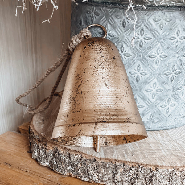goldene Glocke - DekoEule- Onlineshop für Landhausdeko, Deko Landhausstil, Farmhausdeko, Landhausstil Deko