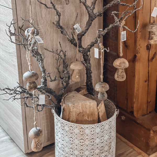 Holzanhänger Pilz - DekoEule- Onlineshop für Landhausdeko, Deko Landhausstil, Farmhausdeko, Landhausstil Deko