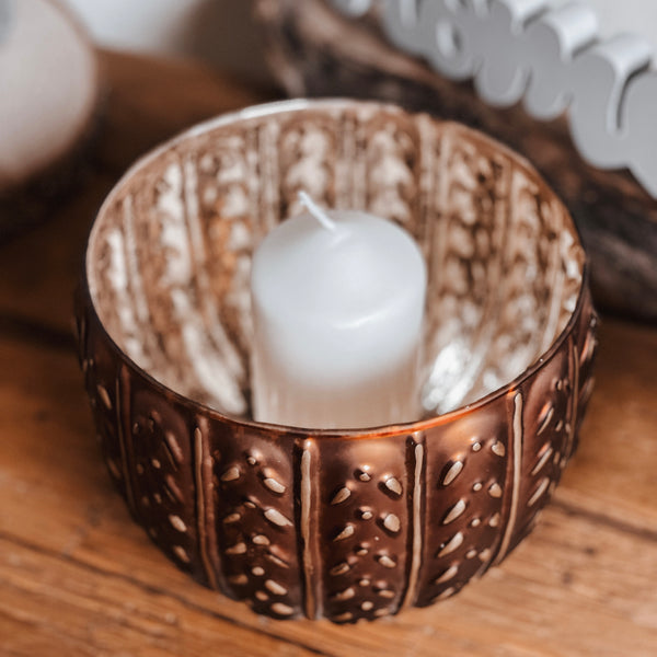 Windlicht braun - DekoEule- Onlineshop für Landhausdeko, Deko Landhausstil, Farmhausdeko, Landhausstil Deko