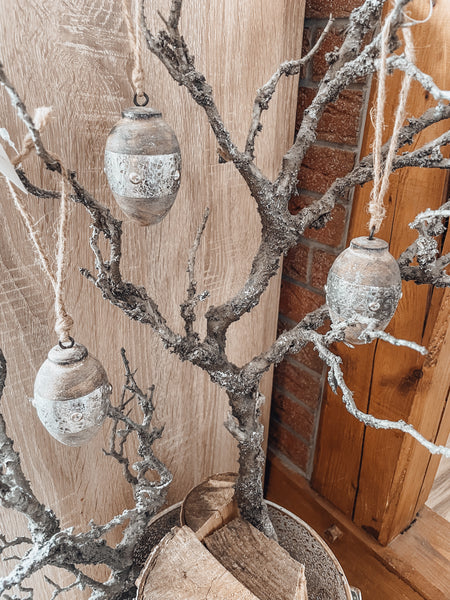 Holzanhänger Ei - DekoEule- Onlineshop für Landhausdeko, Deko Landhausstil, Farmhausdeko, Landhausstil Deko