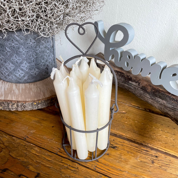 Metallkorb Herz - DekoEule- Onlineshop für Landhausdeko, Deko Landhausstil, Farmhausdeko, Landhausstil Deko