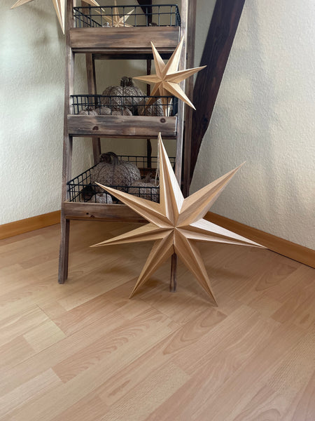 Balsaholz Papierstern nach innen - DekoEule- Onlineshop für Landhausdeko, Deko Landhausstil, Farmhausdeko, Landhausstil Deko