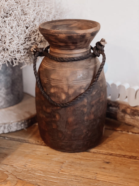 Holzvasen Antik - DekoEule- Onlineshop für Landhausdeko, Deko Landhausstil, Farmhausdeko, Landhausstil Deko