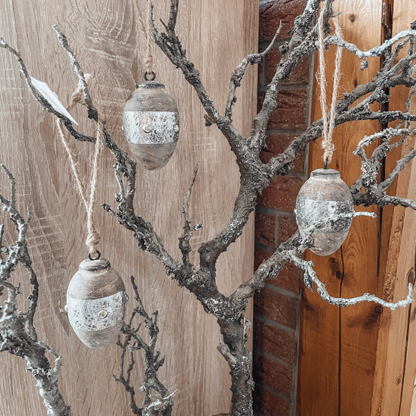 Holzanhänger Ei - DekoEule- Onlineshop für Landhausdeko, Deko Landhausstil, Farmhausdeko, Landhausstil Deko