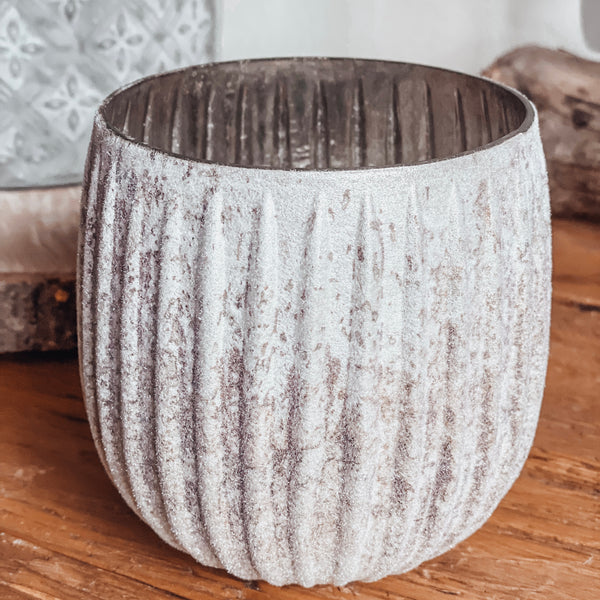 Windlicht schimmernd - DekoEule- Onlineshop für Landhausdeko, Deko Landhausstil, Farmhausdeko, Landhausstil Deko