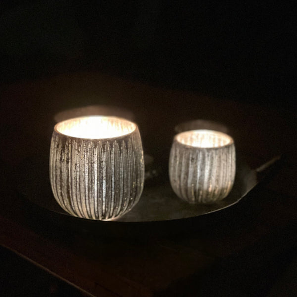 Windlicht schimmernd - DekoEule- Onlineshop für Landhausdeko, Deko Landhausstil, Farmhausdeko, Landhausstil Deko