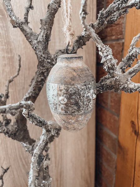 Holzanhänger Ei - DekoEule- Onlineshop für Landhausdeko, Deko Landhausstil, Farmhausdeko, Landhausstil Deko