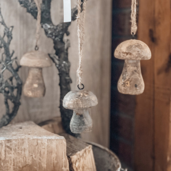 Holzanhänger Pilz - DekoEule- Onlineshop für Landhausdeko, Deko Landhausstil, Farmhausdeko, Landhausstil Deko