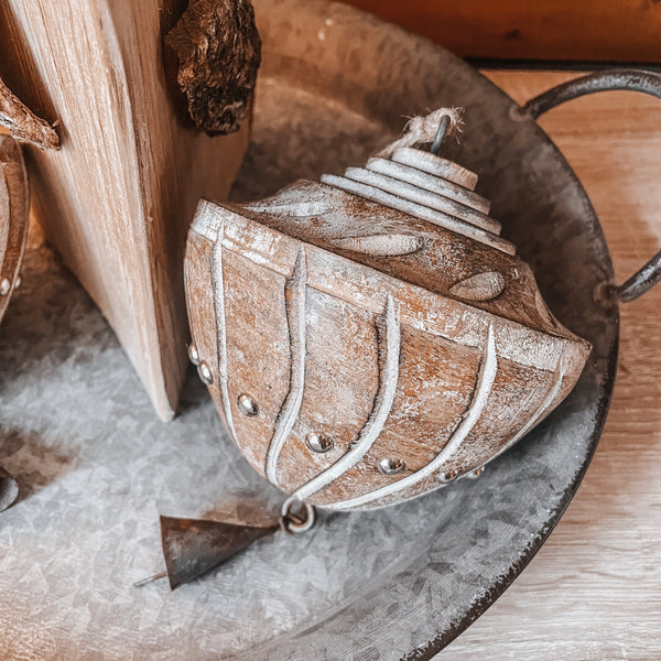 Holzanhänger Kreisel - DekoEule- Onlineshop für Landhausdeko, Deko Landhausstil, Farmhausdeko, Landhausstil Deko