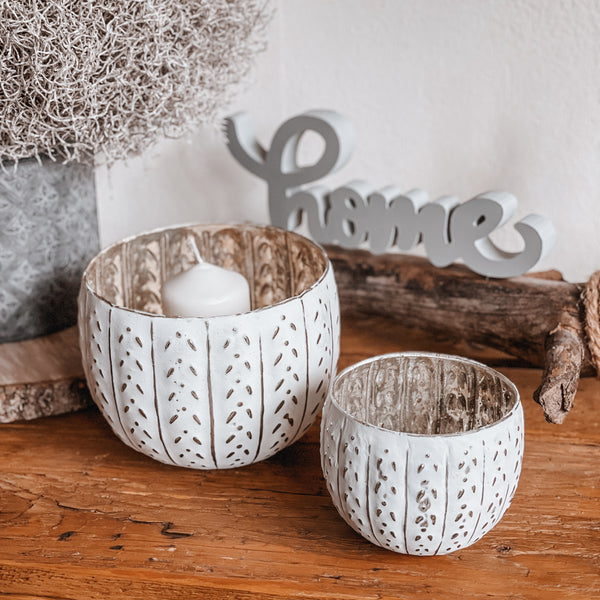 Windlicht weiß - DekoEule- Onlineshop für Landhausdeko, Deko Landhausstil, Farmhausdeko, Landhausstil Deko