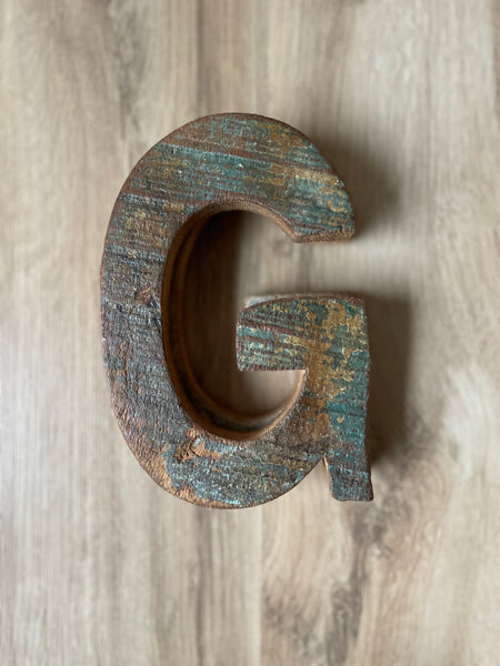 Holzbuchstaben - DekoEule- Onlineshop für Landhausdeko, Deko Landhausstil, Farmhausdeko, Landhausstil Deko