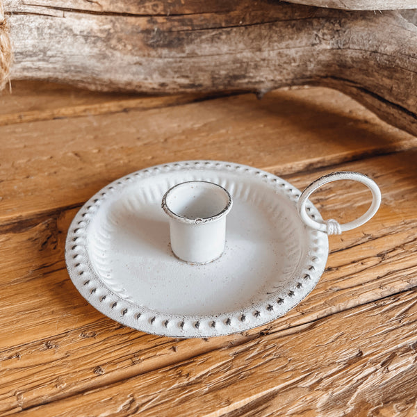 Kammerleuchter shabby chic - DekoEule- Onlineshop für Landhausdeko, Deko Landhausstil, Farmhausdeko, Landhausstil Deko