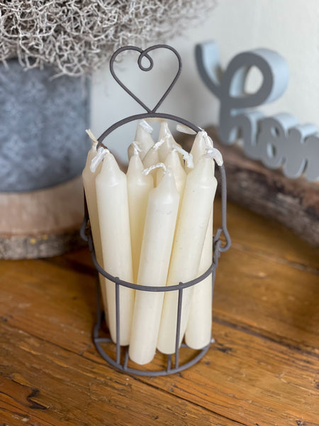 Metallkorb Herz - DekoEule- Onlineshop für Landhausdeko, Deko Landhausstil, Farmhausdeko, Landhausstil Deko