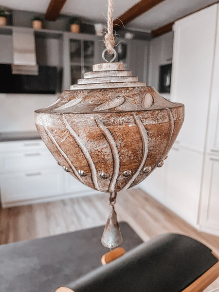 Holzanhänger Kreisel - DekoEule- Onlineshop für Landhausdeko, Deko Landhausstil, Farmhausdeko, Landhausstil Deko