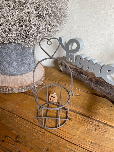 Metallkorb Herz - DekoEule- Onlineshop für Landhausdeko, Deko Landhausstil, Farmhausdeko, Landhausstil Deko