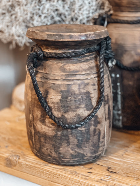 Holzvasen Antik - DekoEule- Onlineshop für Landhausdeko, Deko Landhausstil, Farmhausdeko, Landhausstil Deko
