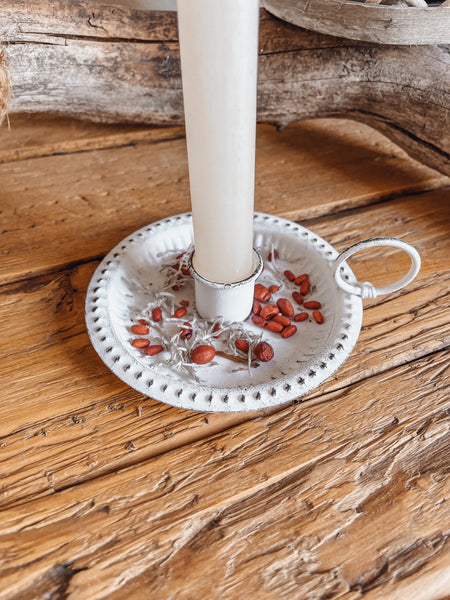 Kammerleuchter shabby chic - DekoEule- Onlineshop für Landhausdeko, Deko Landhausstil, Farmhausdeko, Landhausstil Deko