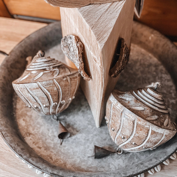 Holzanhänger Kreisel - DekoEule- Onlineshop für Landhausdeko, Deko Landhausstil, Farmhausdeko, Landhausstil Deko