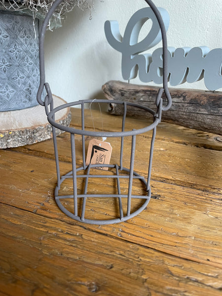 Metallkorb Herz - DekoEule- Onlineshop für Landhausdeko, Deko Landhausstil, Farmhausdeko, Landhausstil Deko