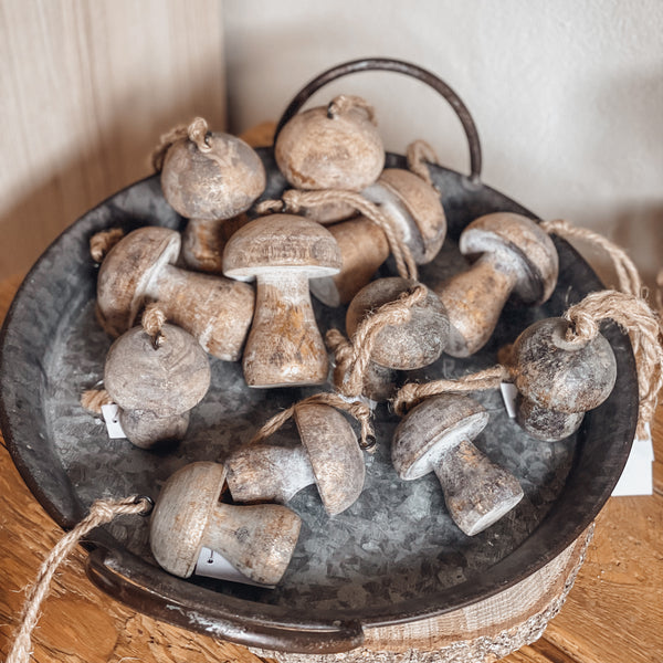 Holzanhänger Pilz - DekoEule- Onlineshop für Landhausdeko, Deko Landhausstil, Farmhausdeko, Landhausstil Deko