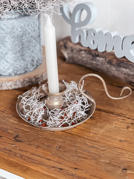 Kammerleuchter Gold - DekoEule- Onlineshop für Landhausdeko, Deko Landhausstil, Farmhausdeko, Landhausstil Deko