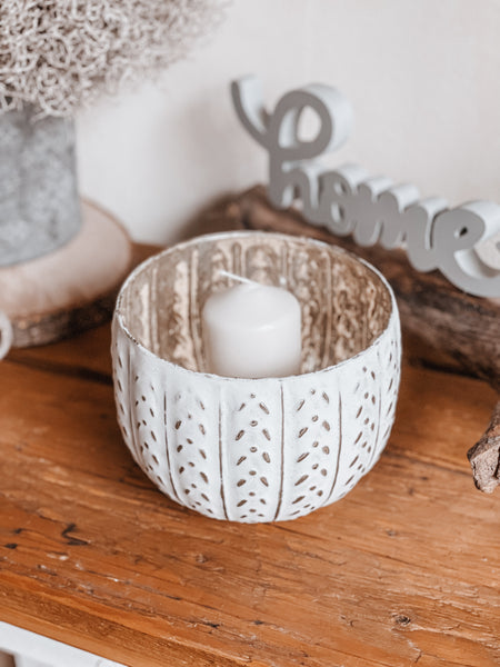 Windlicht weiß - DekoEule- Onlineshop für Landhausdeko, Deko Landhausstil, Farmhausdeko, Landhausstil Deko