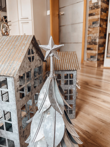 Tanne aus Metall - DekoEule- Onlineshop für Landhausdeko, Deko Landhausstil, Farmhausdeko, Landhausstil Deko