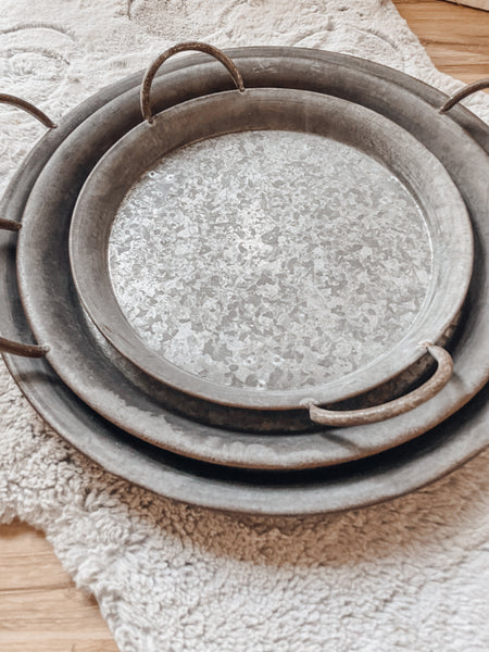 Zinkteller, Zinktablett - DekoEule- Onlineshop für Landhausdeko, Deko Landhausstil, Farmhausdeko, Landhausstil Deko