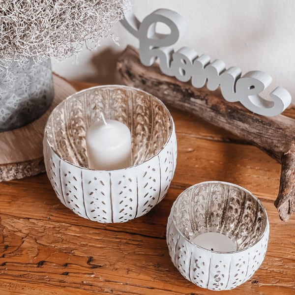 Windlicht weiß - DekoEule- Onlineshop für Landhausdeko, Deko Landhausstil, Farmhausdeko, Landhausstil Deko