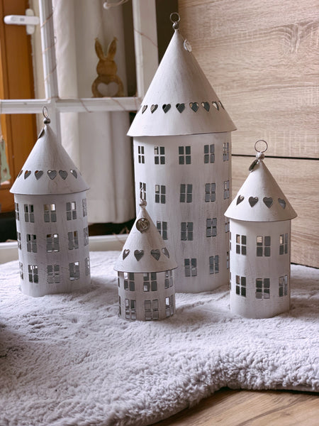 Laterne Vogelhaus - DekoEule- Onlineshop für Landhausdeko, Deko Landhausstil, Farmhausdeko, Landhausstil Deko