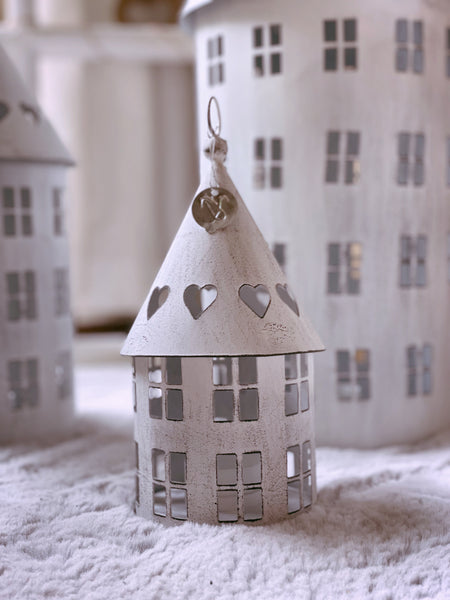 Laterne Vogelhaus - DekoEule- Onlineshop für Landhausdeko, Deko Landhausstil, Farmhausdeko, Landhausstil Deko