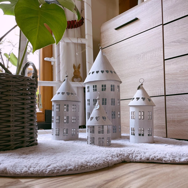 Laterne Vogelhaus - DekoEule- Onlineshop für Landhausdeko, Deko Landhausstil, Farmhausdeko, Landhausstil Deko