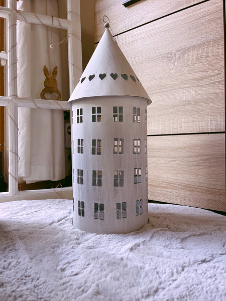 Laterne Vogelhaus - DekoEule- Onlineshop für Landhausdeko, Deko Landhausstil, Farmhausdeko, Landhausstil Deko