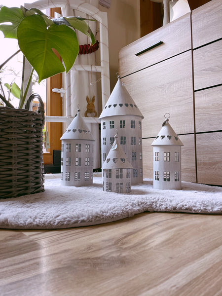 Laterne Vogelhaus - DekoEule- Onlineshop für Landhausdeko, Deko Landhausstil, Farmhausdeko, Landhausstil Deko