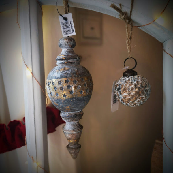 Anhänger Kugelzapfen Holz - DekoEule- Onlineshop für Landhausdeko, Deko Landhausstil, Farmhausdeko, Landhausstil Deko