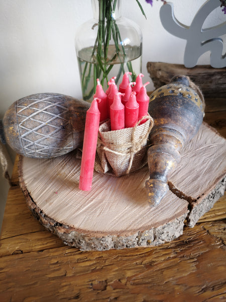 Baumkerze rot - DekoEule- Onlineshop für Landhausdeko, Deko Landhausstil, Farmhausdeko, Landhausstil Deko