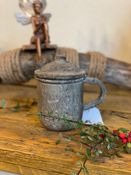 Becher mit Deckel - DekoEule- Onlineshop für Landhausdeko, Deko Landhausstil, Farmhausdeko, Landhausstil Deko