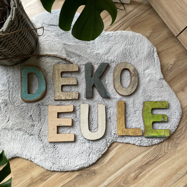 Holzbuchstaben - DekoEule- Onlineshop für Landhausdeko, Deko Landhausstil, Farmhausdeko, Landhausstil Deko