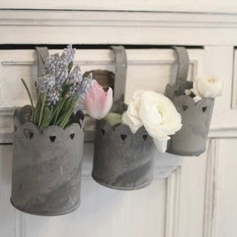 pflanztopf 3er Pflanztopf 3er Set Zink – DekoEule- Onlineshop für Landhausdeko und  Cottagestil