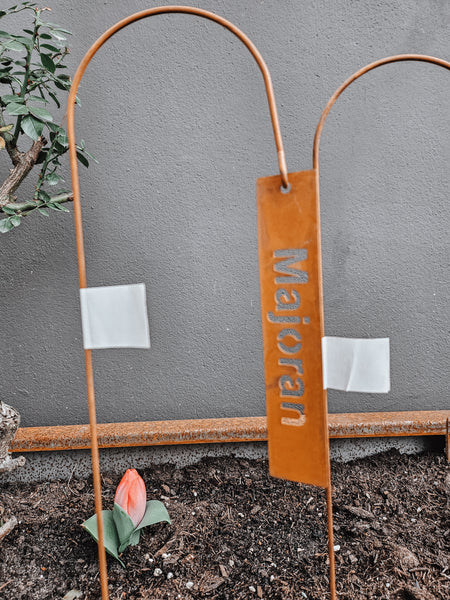 Kräuterstecker Rost - DekoEule- Onlineshop für Landhausdeko, Deko Landhausstil, Farmhausdeko, Landhausstil Deko