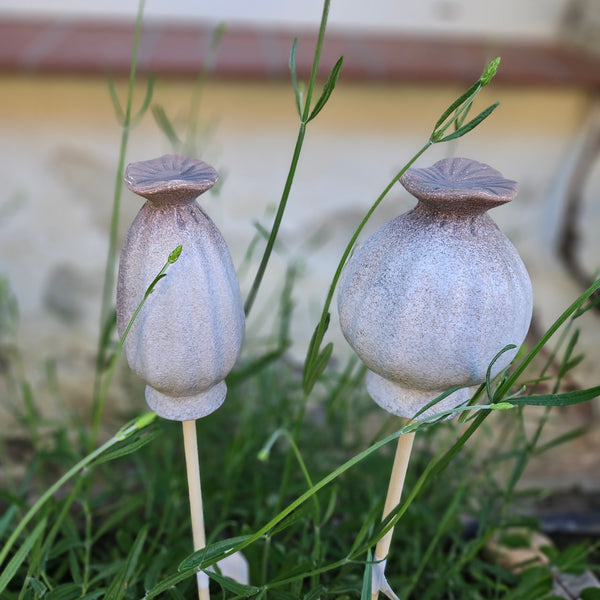 Mohnkapsel Steingut - DekoEule- Onlineshop für Landhausdeko, Deko Landhausstil, Farmhausdeko, Landhausstil Deko