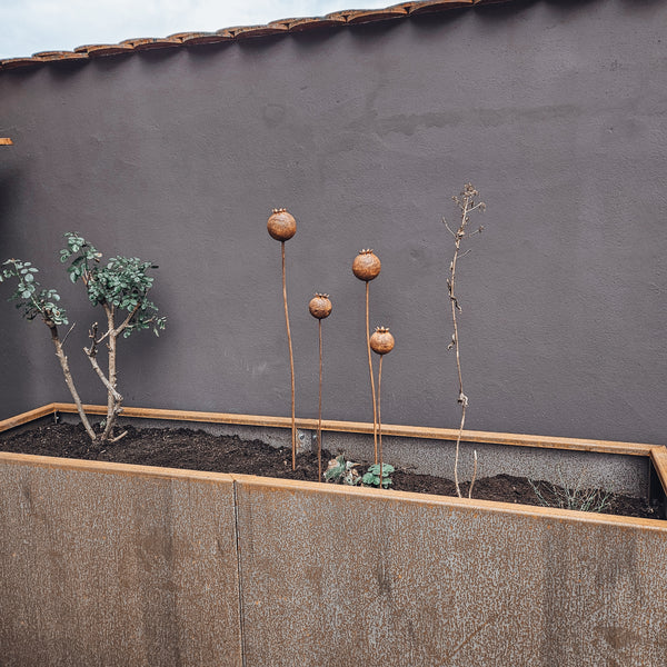 Gartenstecker Mohn - DekoEule- Onlineshop für Landhausdeko, Deko Landhausstil, Farmhausdeko, Landhausstil Deko