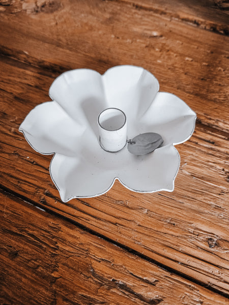 Kerzenhalter Blüte - DekoEule- Onlineshop für Landhausdeko, Deko Landhausstil, Farmhausdeko, Landhausstil Deko