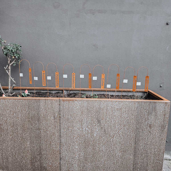 Kräuterstecker Rost - DekoEule- Onlineshop für Landhausdeko, Deko Landhausstil, Farmhausdeko, Landhausstil Deko